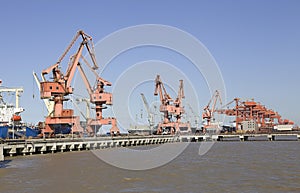Harbour and cranes