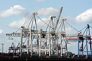 Harbour cranes