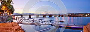 Harbour on the CÃÂ´a river at Caminha, Portugal photo