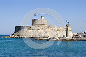 Harbour gates & Lighthouse St. Nicholas, Rhodes