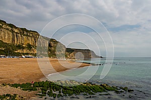 Harbour in Hastings, UK.