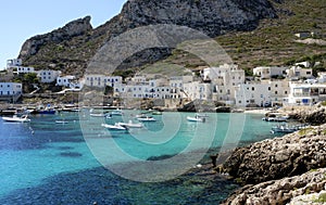 Harbour of Levanzo island, Egadi, Sicily