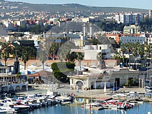 Harbour of Melilla, small boats photo