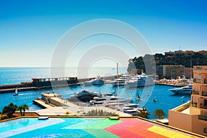 The harbour in Monte Carlo photo
