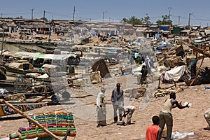 Harbour of Mopti, Mali