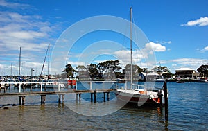 Harbour of Paynesville, state Victoria, Australia. photo