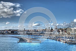 Harbour at Ponta Delgada, Azores photo