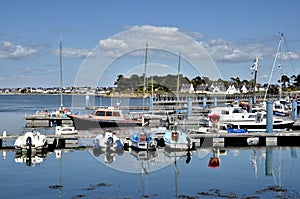 Harbour of Port-Louis of Brittany in France