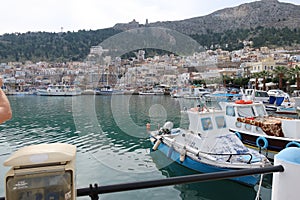 Harbour of Pothia kalymnos Island aegean greece europe