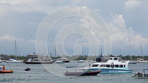 Harbour in serangan beach bali