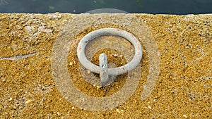 Harbour side fitments, rustic and rusty