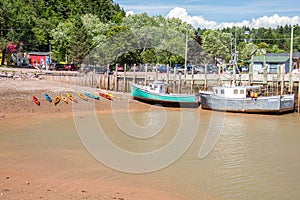 The harbour at St Martin`s New Brunswick
