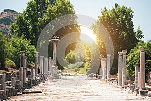 Harbour street Arcadian Way of Ephesus photo