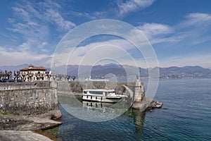 Harbour at Stresa on Lago Maggiore, Italy