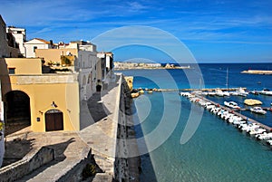 Harbour and Typical architecture in Otranto