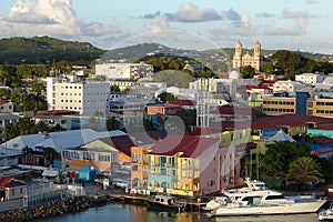 Harbour view of St john`s, Antigua and Barbuda