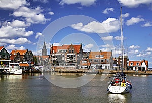 Harbour of Volendam, Netherlands.