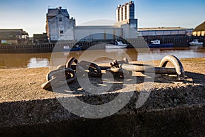 Harbour wall in Great Yarmouth on the Norfolk coast