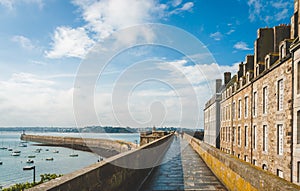 Harbour and walls of Saint-Malo