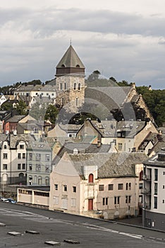 Harbourside buildings Alesund Norway.