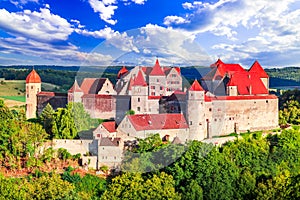 Harburg Castle, Swabia. Beautiful medieval landscape in historical Bavaria, Germany photo