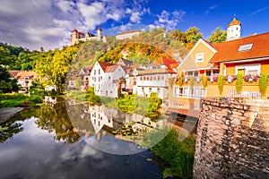 Harburg, Swabia. Beautiful medieval village in historical Bavaria, Germany photo