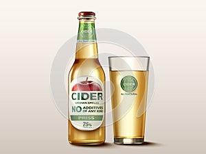 Hard apple cider mockup