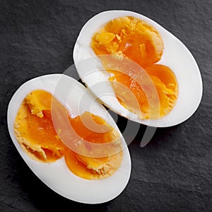 Hard Boiled Egg with Double Yolk.