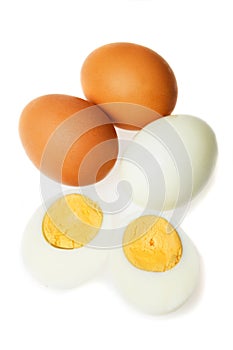 Hard boiled eggs