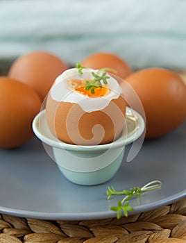 Hard- boiled eggs
