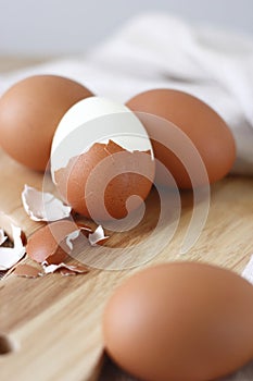 Hard boiled eggs