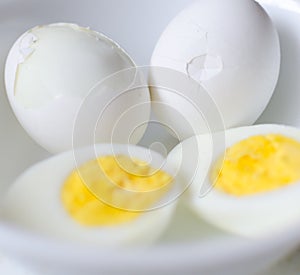Hard Boiled Eggs With Carton