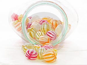 hard boiled sweets jar candy round stripes striped gob stopper gum chewing traditional shop