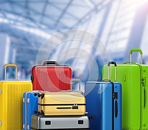 Hard case colorful luggages