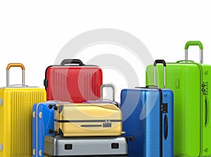 Hard case colorful luggages