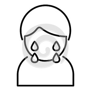 Hard coping skills icon outline vector. Work curiosity