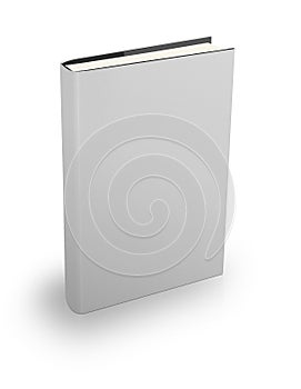 Hard cover white book