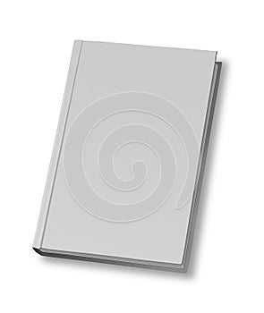 Hard cover white book