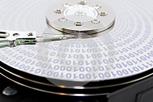 Hard disk binary photo