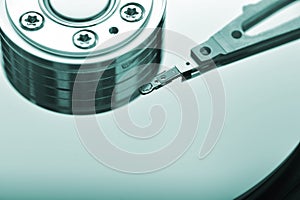 Hard disk close up