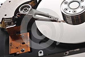 Hard disk close up