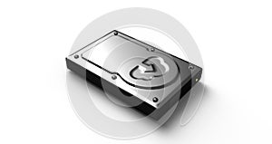 Hard Disk with the Cloud upload symbol