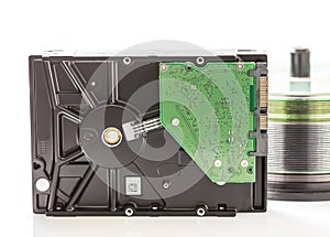Hard disk drive and compact discs