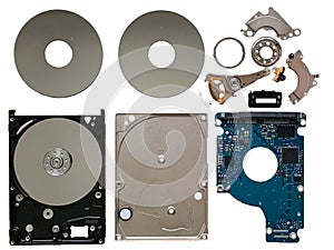 Hard Disk Drive Components Isolated