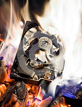 Hard Disk Drive in a Fire