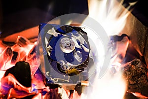 Hard Disk Drive in a Fire
