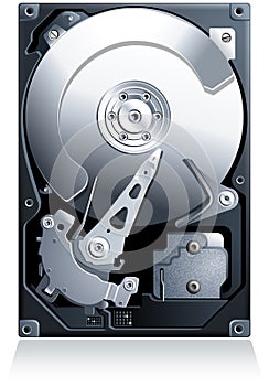 Hard disk drive HDD vector