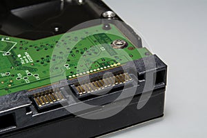 Hard disk drive sata connector