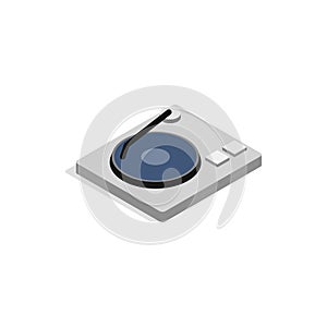 Hard disk icon, isometric 3d style