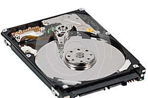 Hard disk isolated on a white background